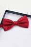 Chic Red Satin Bow Tie