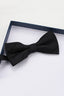 Black Chic Striped Bow Tie