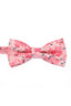 Charming Pink Floral Jacquard Men's Bow Tie