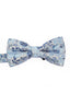 Sky Blue Floral Jacquard Men's Bow Tie