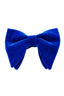 Royal Blue Velvet Large Pointed Bow Tie For Men