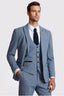 Chic Blue 3 Pieces Notched Lapel Checked Men Suits