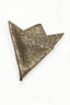 Khaki Embossed Check Jacquard Men's Pocket Square
