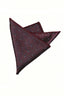 Burgundy Tiny Dot Jacquard Men's Pocket Square