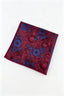 Vintage Burgundy Floral Jacquard Men's Pocket Square