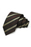 Brown Striped Jacquard Formal Tie For Men