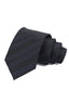Navy Black Diagonal Stripe Men's Formal Tie