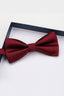 Charming Burgundy Satin Bow Tie