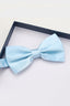 Sky Blue Satin Bow Tie
