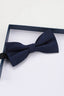 Trendy Navy Striped Bow Tie