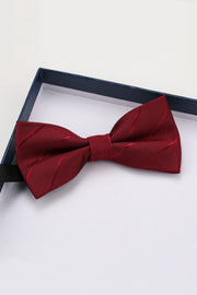 Newest Red Striped Bow Tie