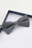 Latest Gray Striped Bow Tie