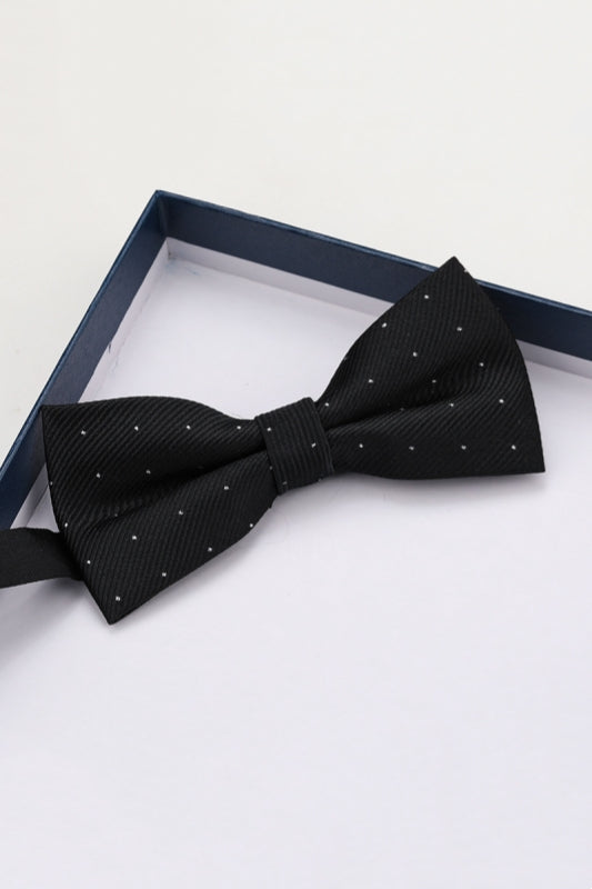 Black White Dot Men's Bow Tie Main image