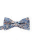 Blue Floral Jacquard Men's Bow Tie
