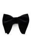Black Velvet Large Pointed Bow Tie For Men