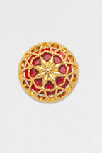 Luxury Gold Hollow Floral Men's Lapel Pin