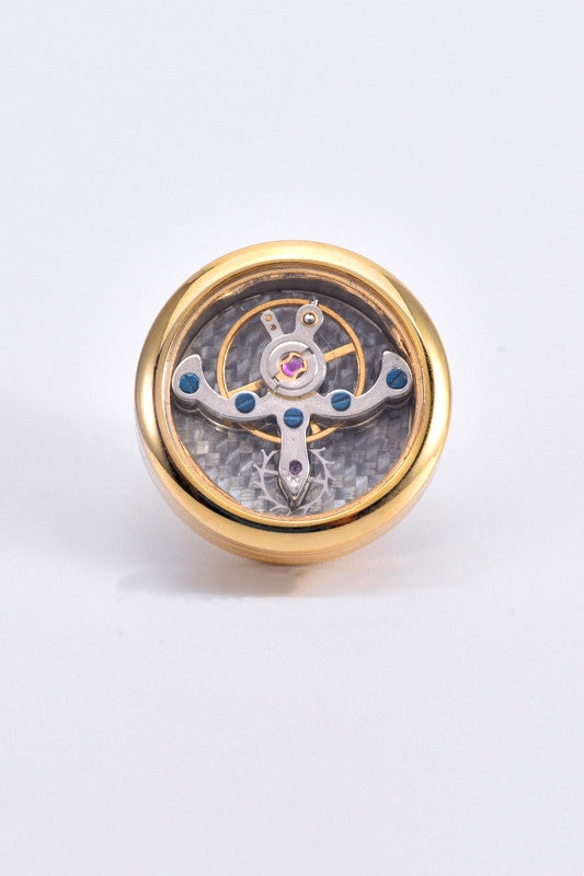 Vintage Gold Mechanical Lapel Pin For Men