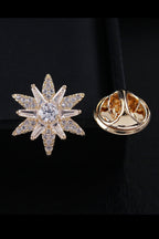 Fashion Gold Six-pointed Star Men's Lapel Pin