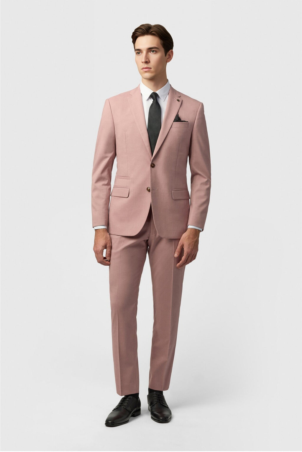 Trendy Pink 3 Pieces Notched Lapel Men Suit