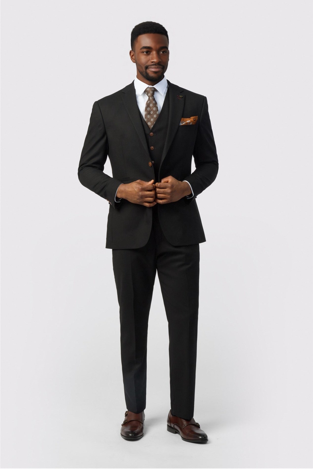 Classic Black 3 Pieces Notched Lapel Men Suits Secondary image