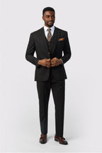 Classic Black 3 Pieces Notched Lapel Men Suits