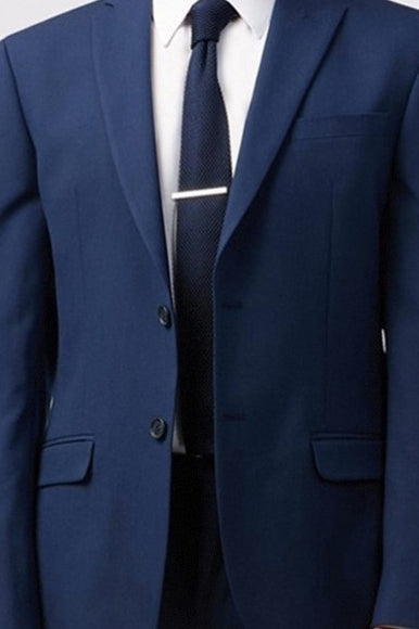 New Arrival Dark Blue Notched Lapel 3 Pieces Suits For Men