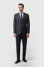 Fashion Charcoal Notched Lapel 3 Pieces Men Suit
