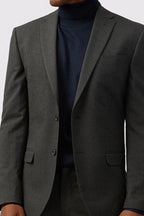 Modern Charcoal 3 Pieces Notched Lapel Suit For Men