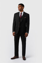 Formal Black 3 Pieces Notched Lapel Men Suits