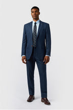 Latest Navy Notched Lapel Men Suits With Waistcoat