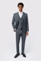 Gray Best Fitted Notched Lapel Men Suits With Waistcoat