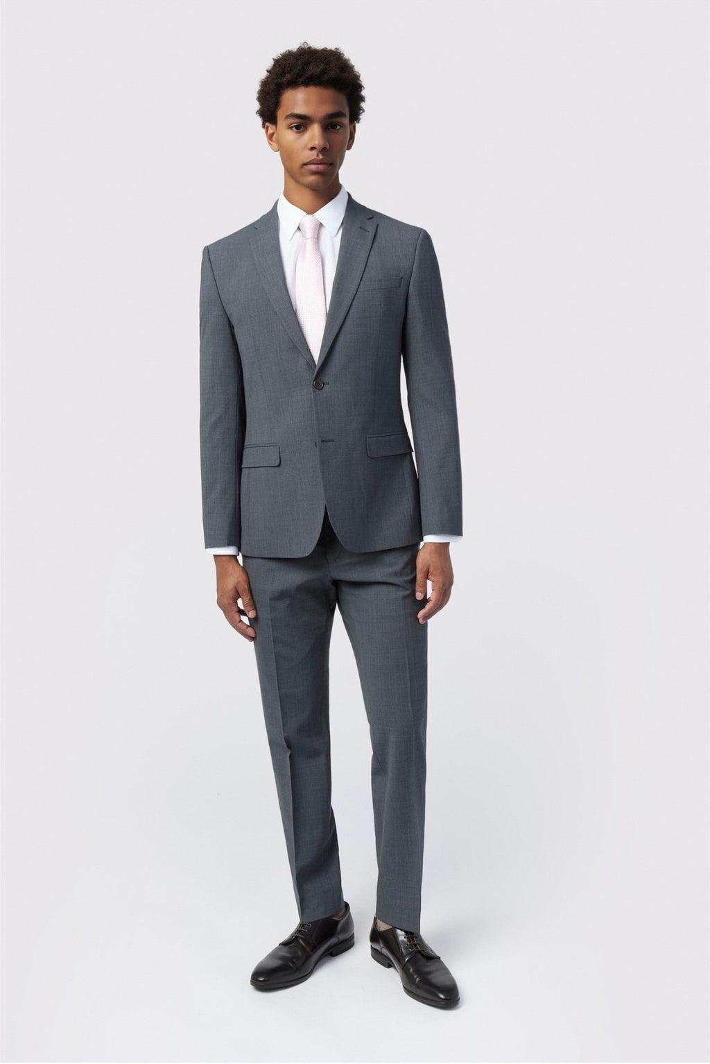 Gray Best Fitted Notched Lapel Men Suits With Waistcoat