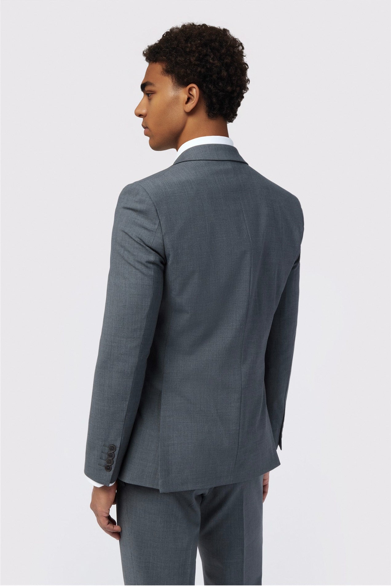 Gray Best Fitted Notched Lapel Men Suits With Waistcoat