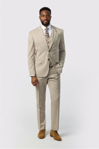 Taupe Best Fitted 3 Pieces Notched Lapel Men Suits