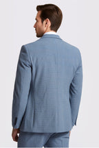 Chic Blue 3 Pieces Notched Lapel Checked Men Suits