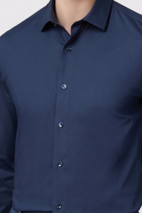 Modern Navy Men's Stretch Shirt