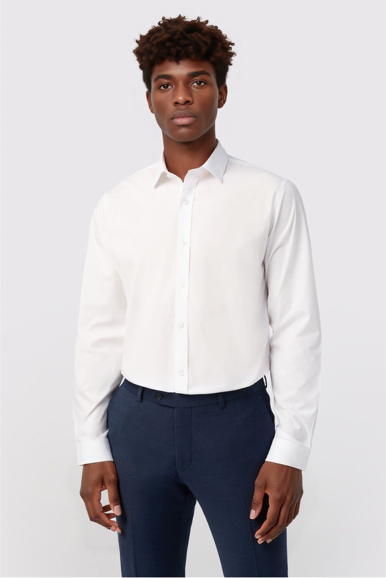 Best Fitted White Men Shirt