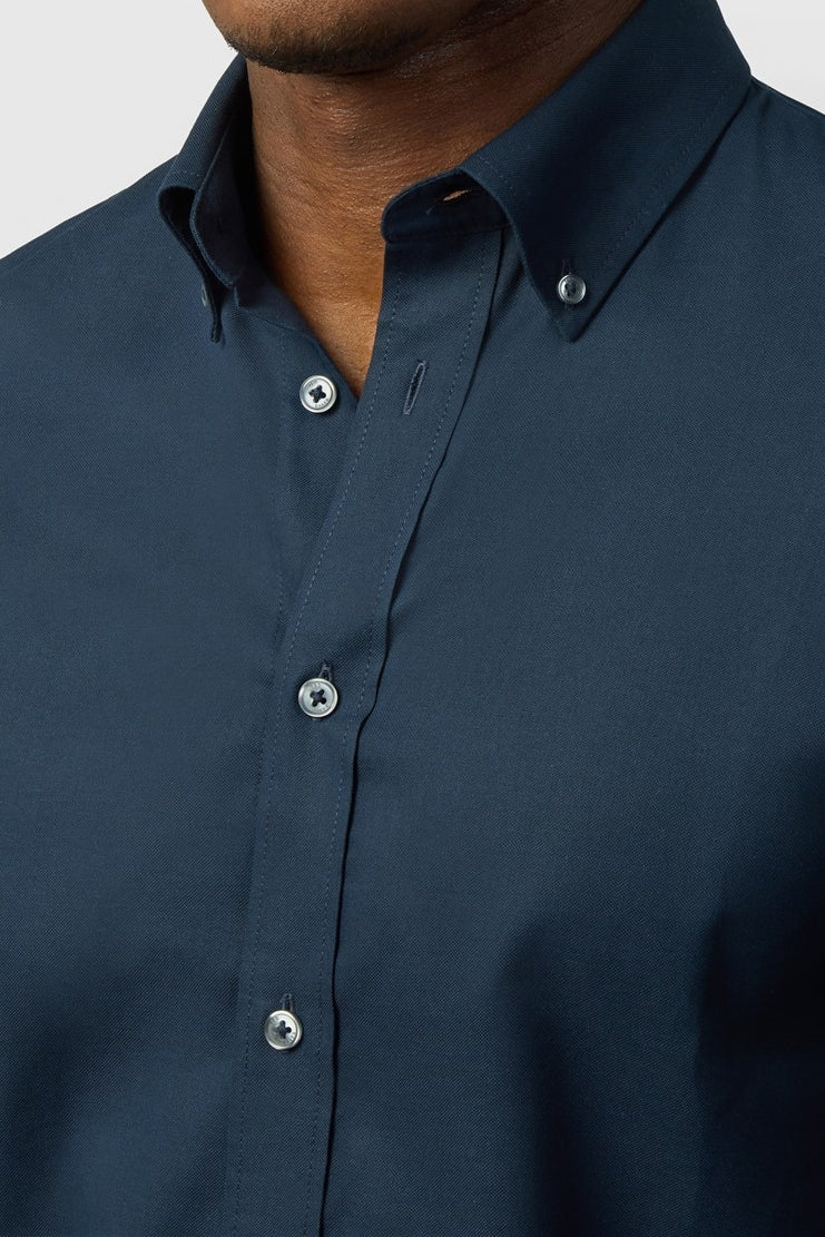 Stylish Navy Cotton Shirt For Men