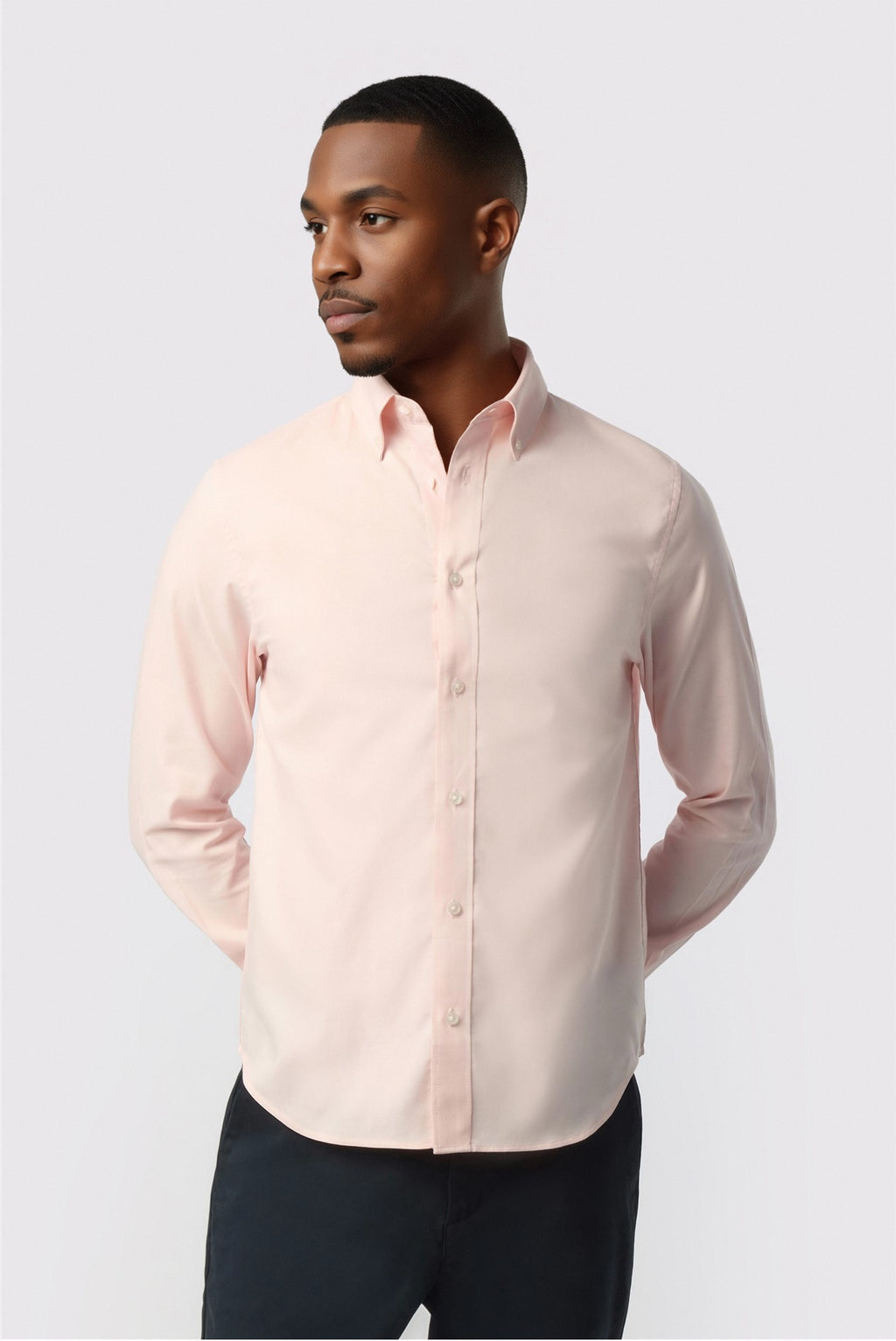 Glamorous Pink Cotton Men Shirt