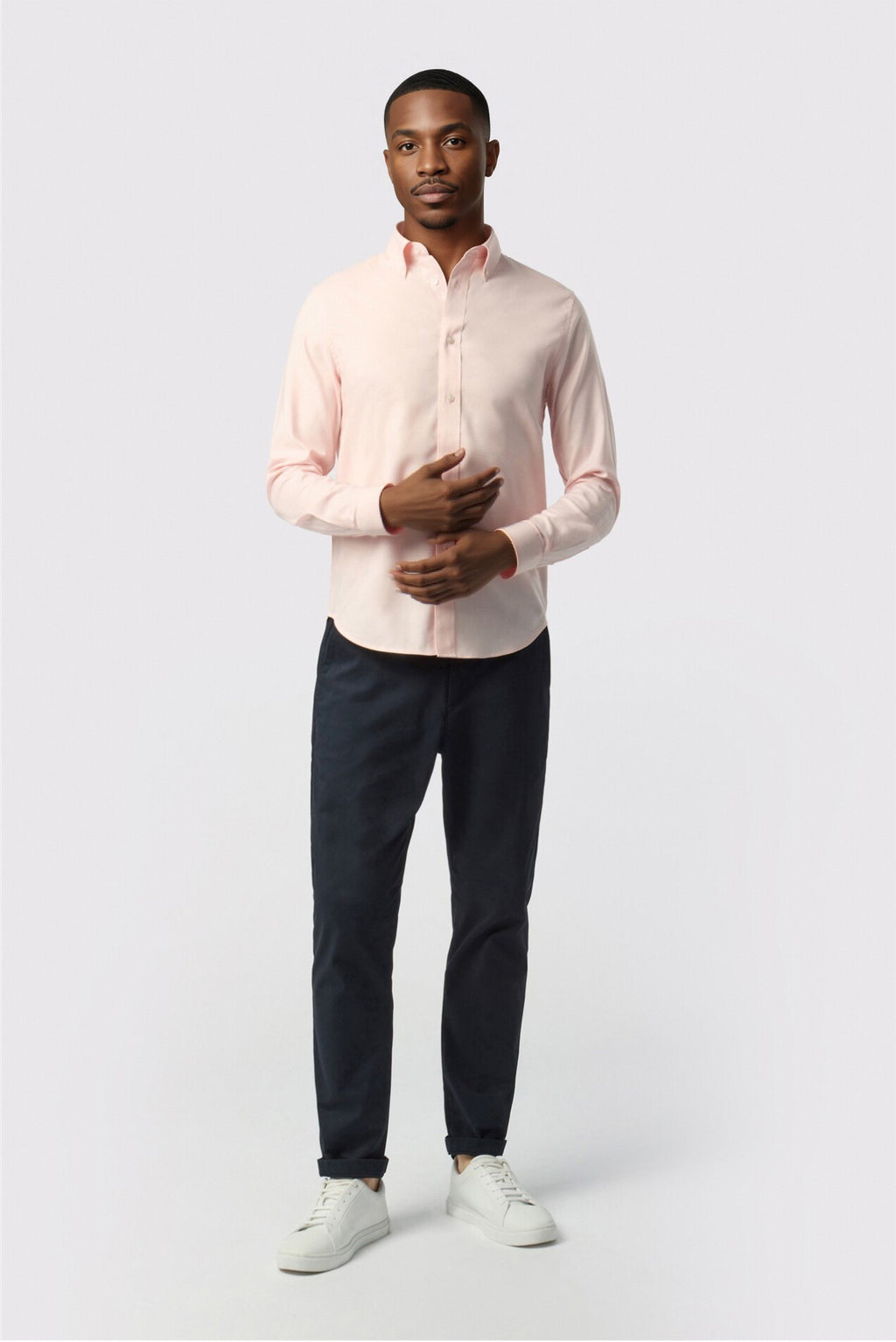 Glamorous Pink Cotton Men Shirt