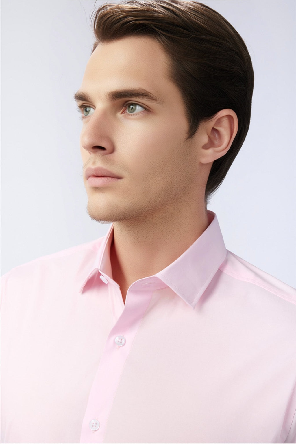 Fancy Pink Non-Iron Men Shirt