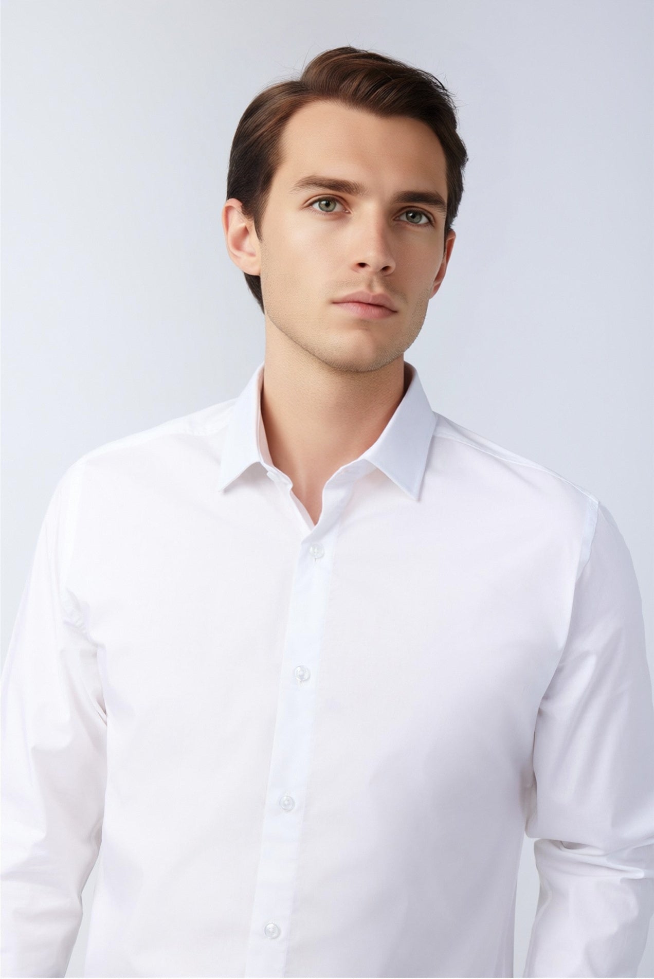 White Fashion Non-Iron Men Shirt