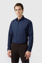 Best Fitted Navy Non-Iron Men Shirt