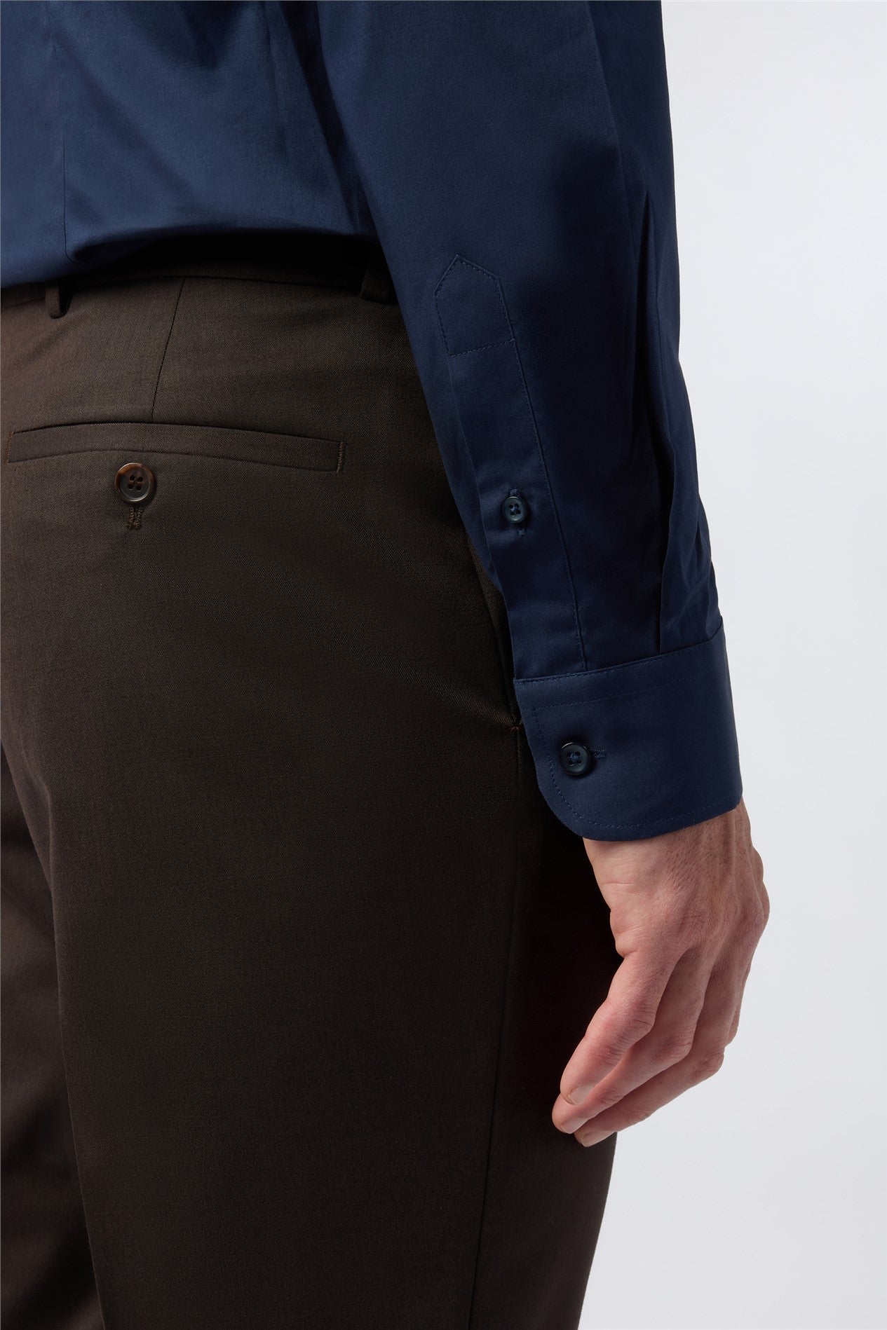 Best Fitted Navy Non-Iron Men Shirt