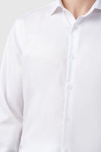 White Non Iron Stretch Shirt For Men