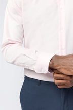 Charming Light Pink Non-Iron Shirt For Men