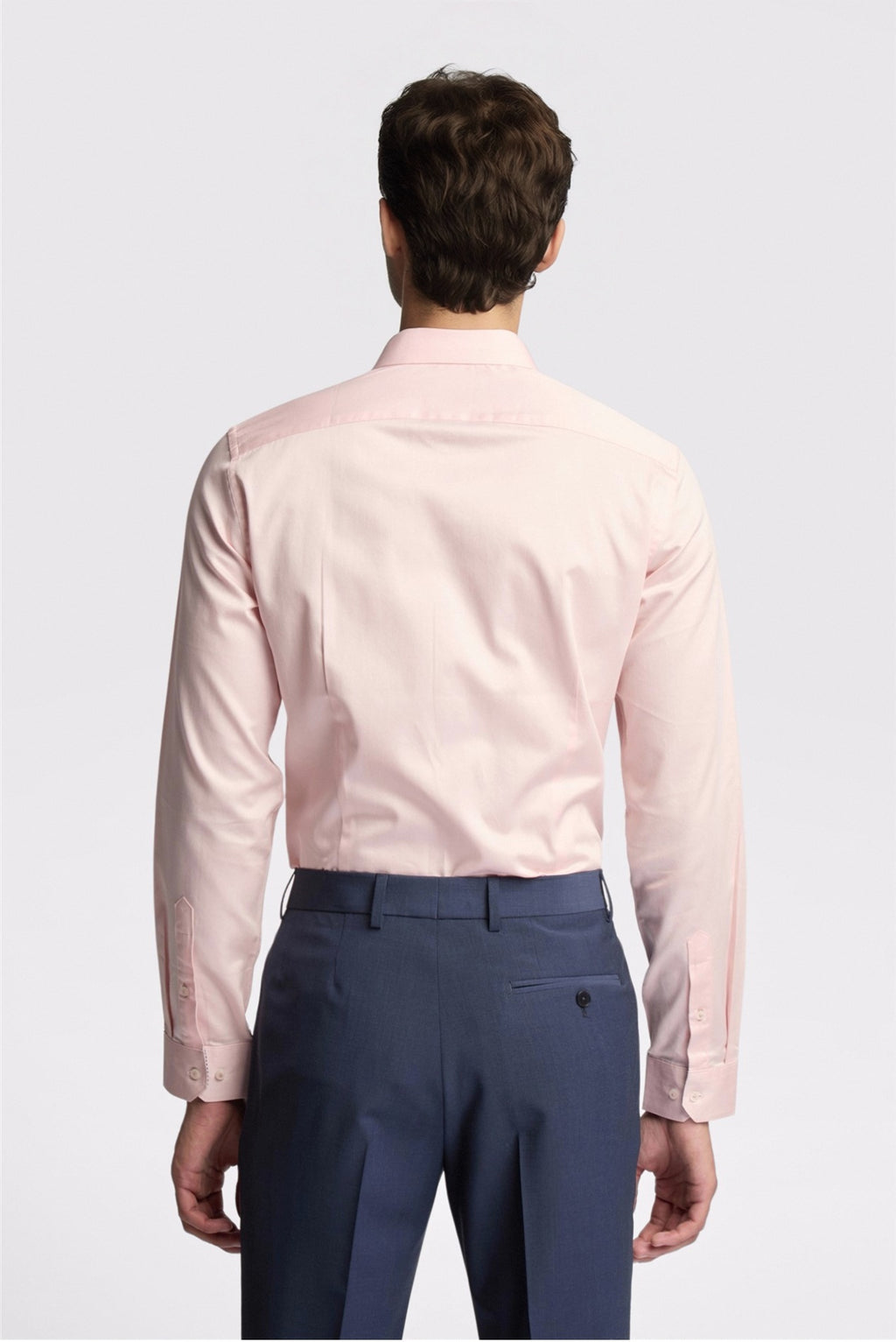 Charming Pink Sateen Men Shirt