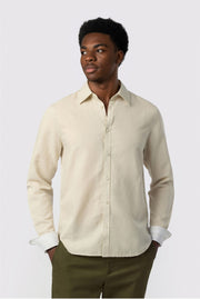 Unique Stone Linen Blend Men Shirt
