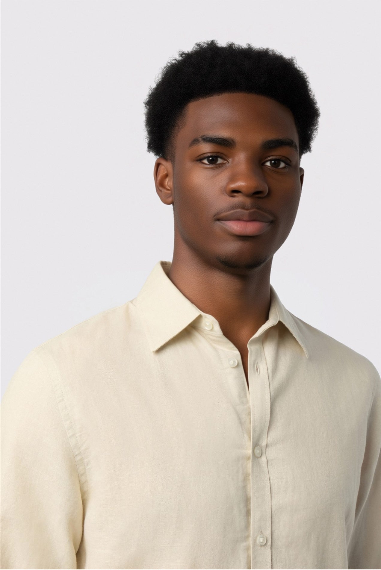 Unique Stone Linen Blend Men Shirt