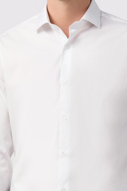 Bespoke Non-Iron Stretch White Shirt